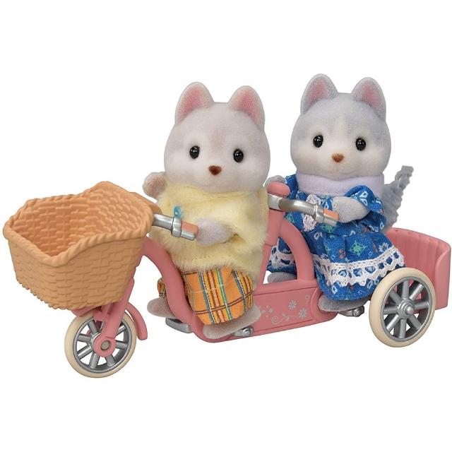 【森林家族】哈士奇哥哥姐姐協力車組(Sylvanian Family)