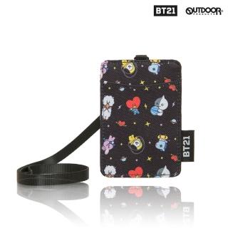 【OUTDOOR】宇宙明星BT21 小宇宙證件卡片套 黑色(ODBT20C03BK)