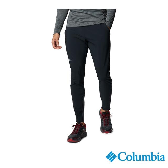 【Columbia 哥倫比亞】男款-野跑 UPF50防潑長褲-黑色(UAE02270BK / 防潑.防曬.休閒)