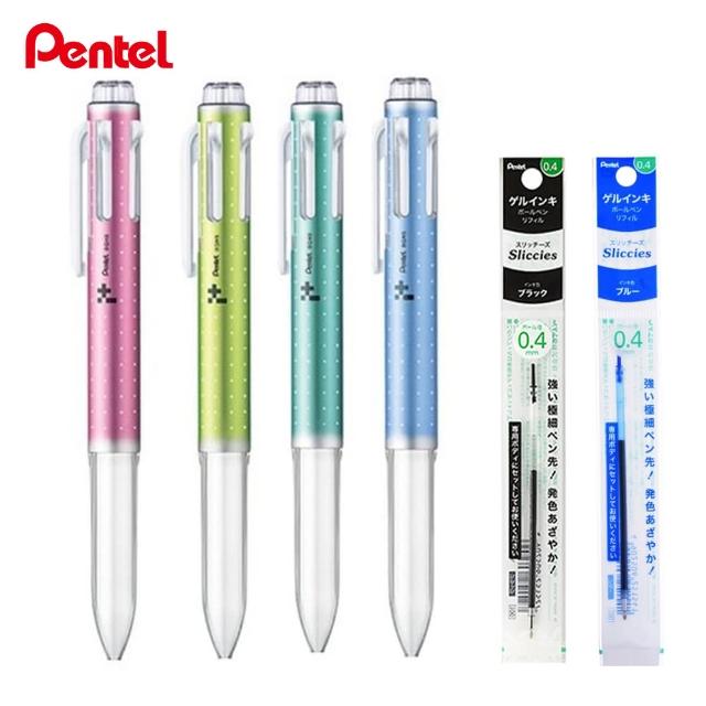 【Pentel 飛龍】BGH5-M i+金屬色系 五色筆管(1筆2芯)