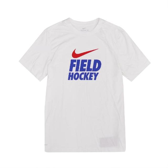 【NIKE 耐吉】T恤 Field Hockey Tee 男款 DRI-FIT 吸濕排汗 快乾 圓領 白 藍(561416100F-HRR)