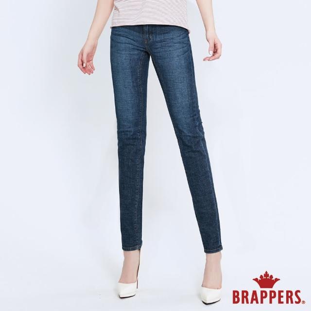 BRAPPERS【BRAPPERS】女款 新美腳 ROYAL系列-低腰彈性直筒褲(深藍)