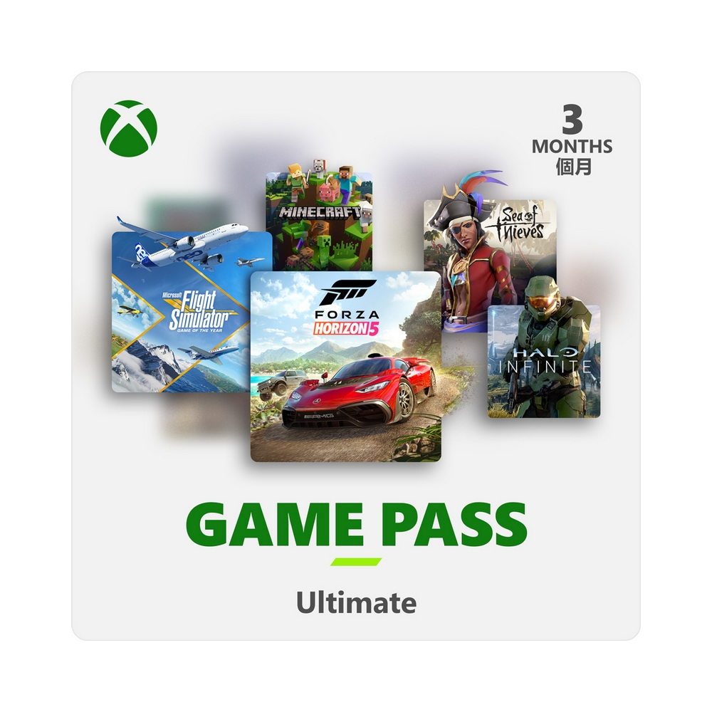 【Microsoft 微軟】XBOX Game Pass 3個月訂閱卡終極版含LiveGold金會員- ESD 數位下載版
