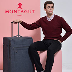 【MONTAGUT 夢特嬌】28吋羽量級時尚簡約商務行李箱(布箱)