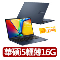 【ASUS 華碩】15.6吋i5輕薄筆電(VivoBook X1504VA/i5-1334U/16G/512G SSD/W11)