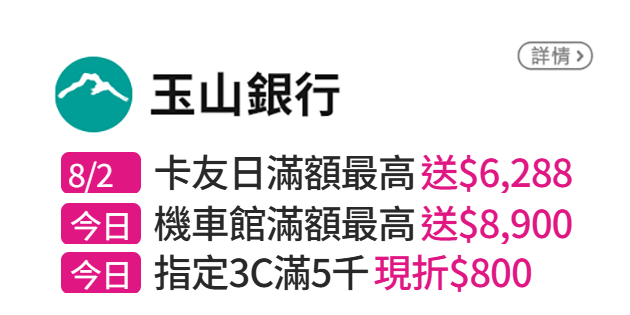 信用卡優惠