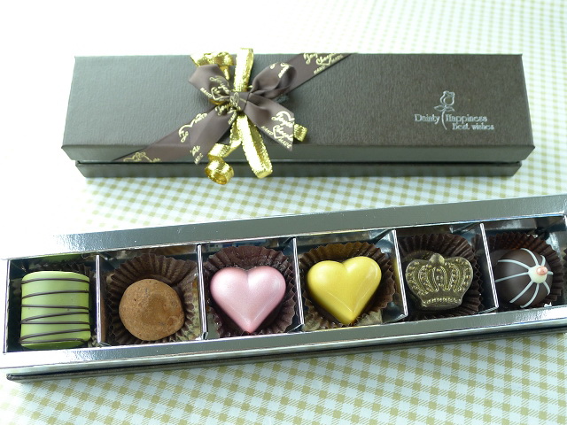 【JOYCE巧克力工房】情人綜合巧克力禮盒-6入天長地久禮盒(6顆/盒)