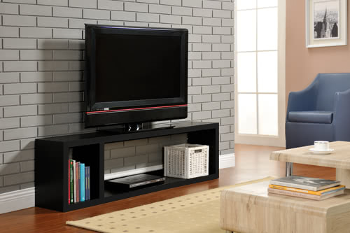 【FUN生活】DIY現代感簡約電視櫃/置物櫃/收納櫃(黑色)