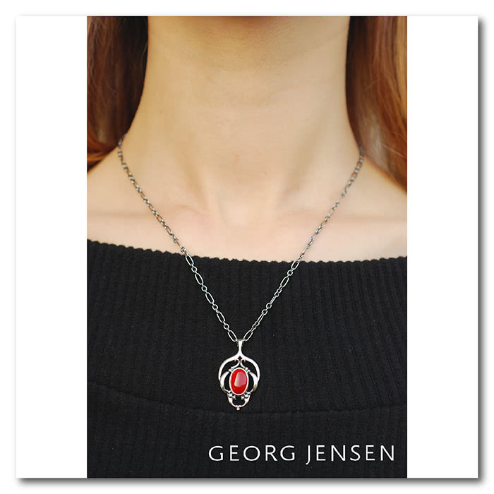 【Georg Jensen】2016年度紅玉髓純銀項鍊