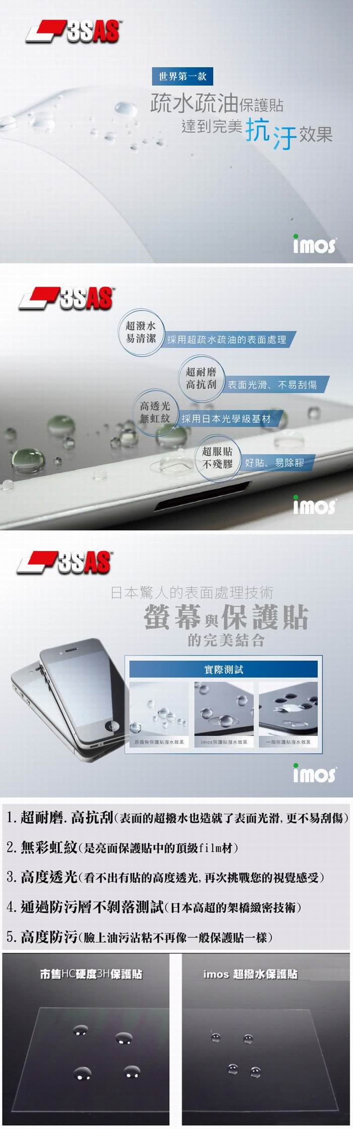 【iMOS 3SAS】Sony SmartWatch 3 SWR50 螢幕保護貼