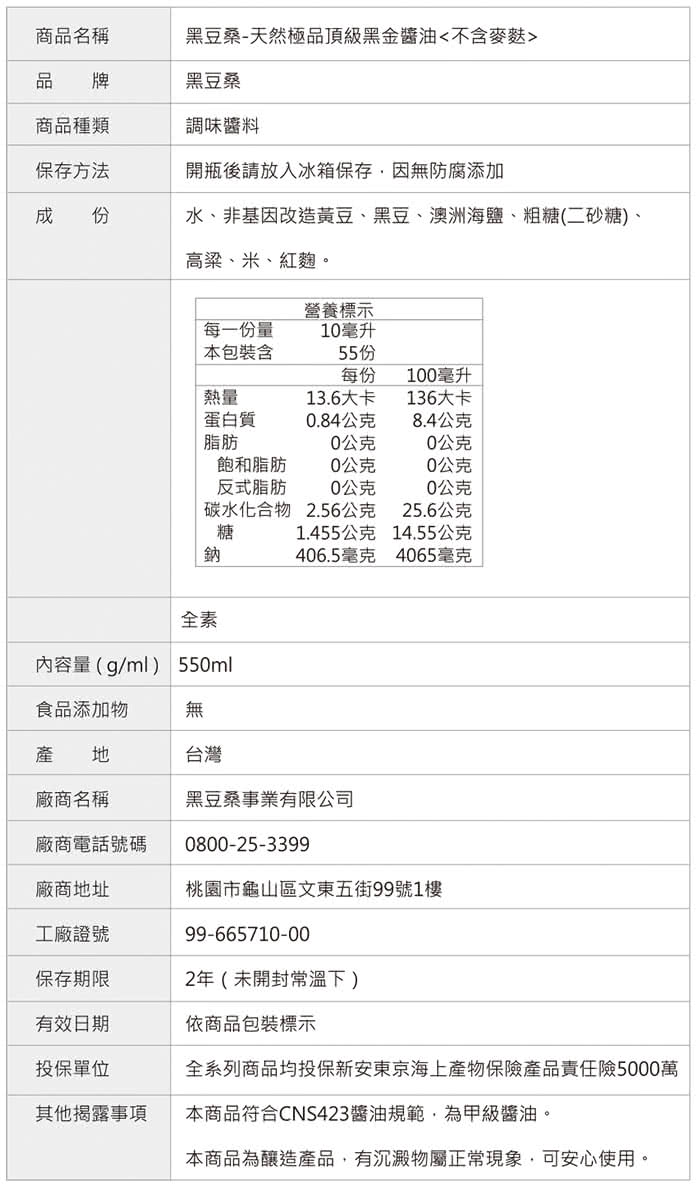 【黑豆桑】厚黑黑金優惠組(黑金醬油x3、厚黑金x3 共6瓶)