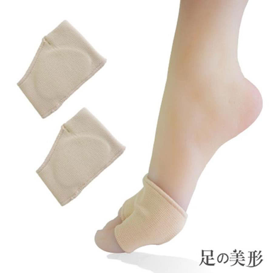 足的美形 螺紋透氣矽膠套指式前掌套 1雙 Momo購物網