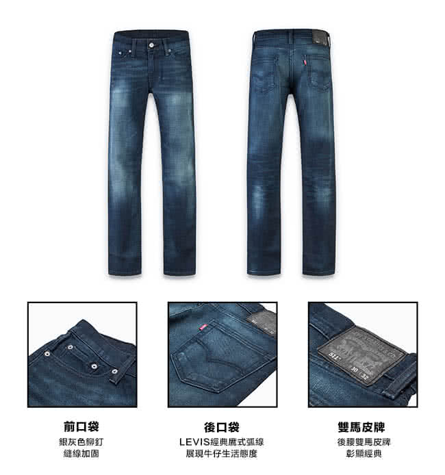 【Levis】511 低腰窄管牛仔褲 / 彈性布料