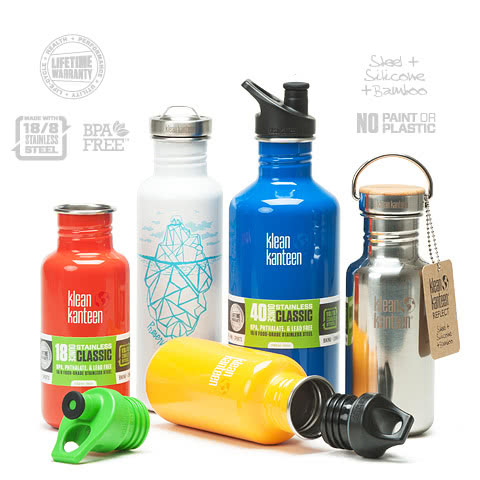 【美國Klean Kanteen】窄口經典不鏽鋼冷水瓶(1182ml)