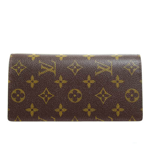 【LV】M66540 Brazza Monogram帆布雙折長夾