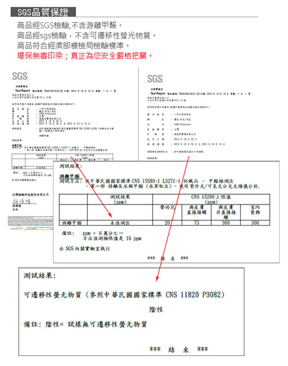 Test Report 報告認碼 TE01825LE 日期2015年9月24 頁數一之一X
