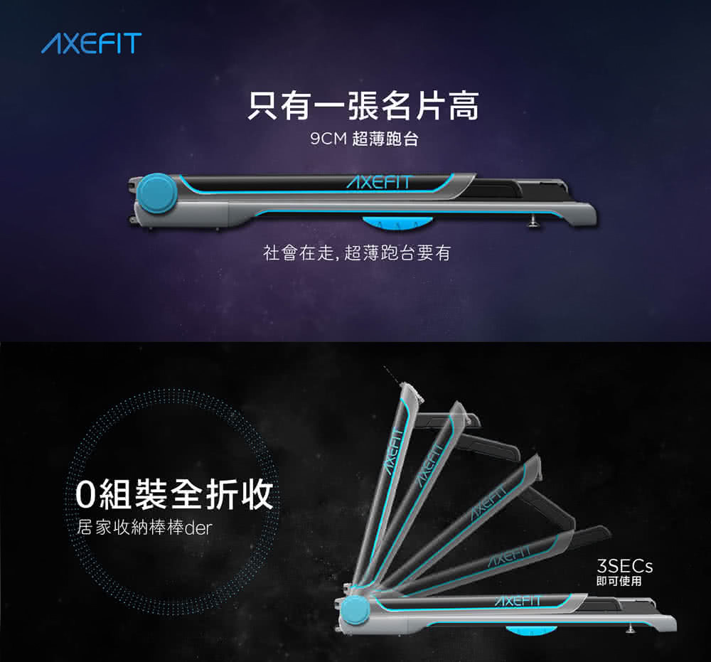 Wellcome好吉康 Axefit 進化者2 電動跑步機51cm大跑道免安裝 藍芽喇叭 專屬app Momo購物網