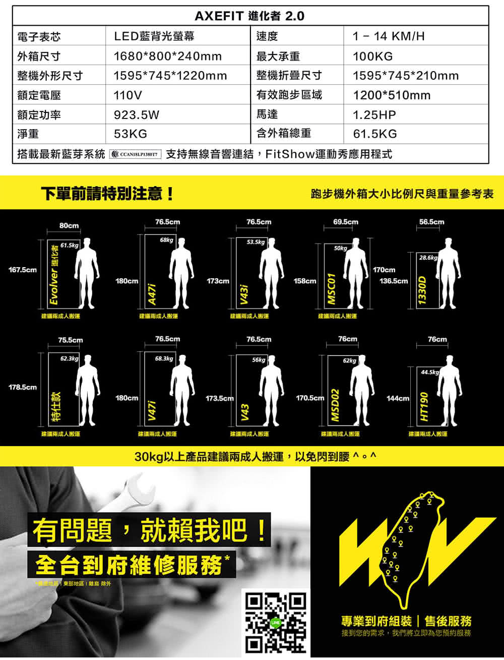 Wellcome好吉康 Axefit 進化者2 電動跑步機51cm大跑道免安裝 藍芽喇叭 專屬app Momo購物網