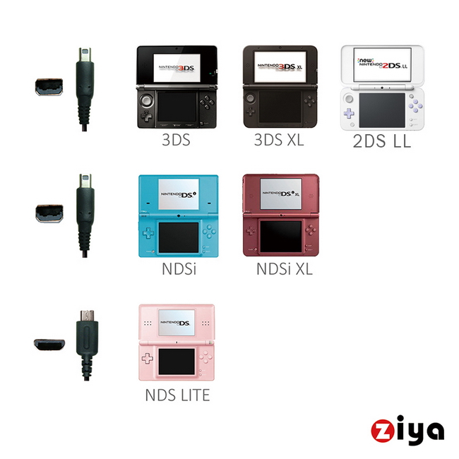 Ziya Nintendo 2ds Ll 副廠usb傳輸線與充電線 戰鬥款 Momo購物網