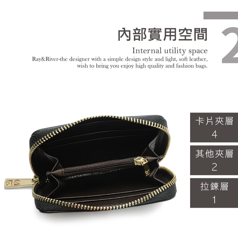 內部實用空間 卡片夾層 其他夾層 拉鍊層 