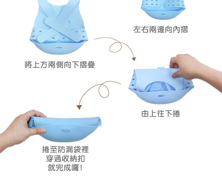 將上方兩側向下摺疊