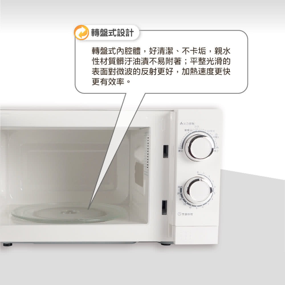 轉盤式內腔體,好清潔、不卡垢,親水