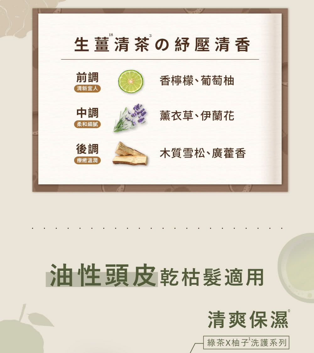 油性頭皮乾枯髮適用