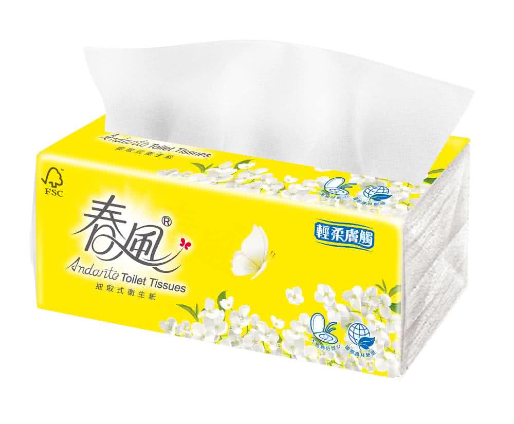 春風 抽取式衛生紙 輕柔膚觸 