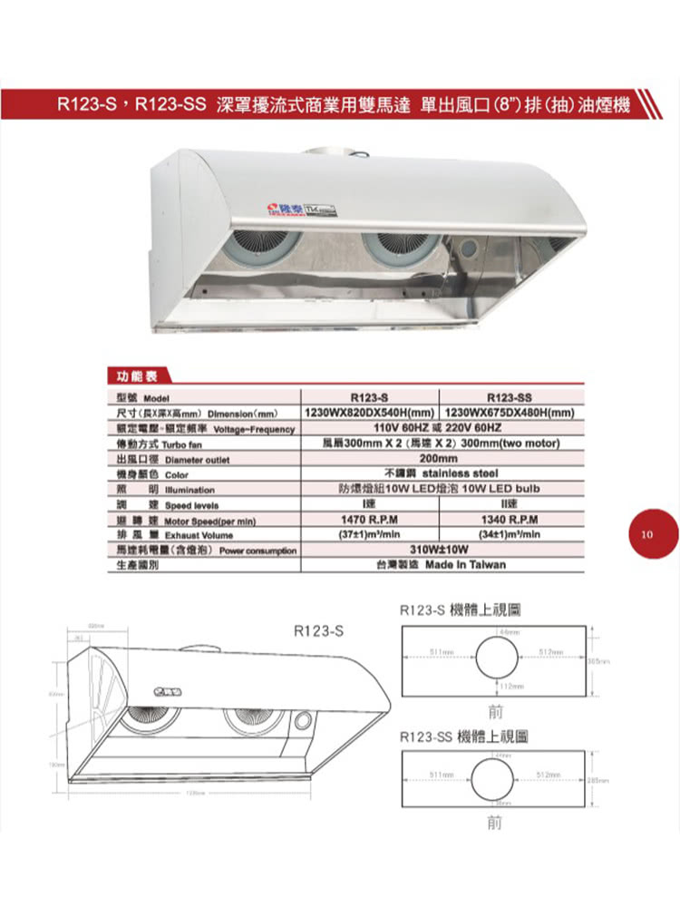 隆泰牌 R-123SS - 詳情1