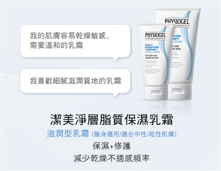 滋潤型乳霜臉身適用適合中性乾性肌膚