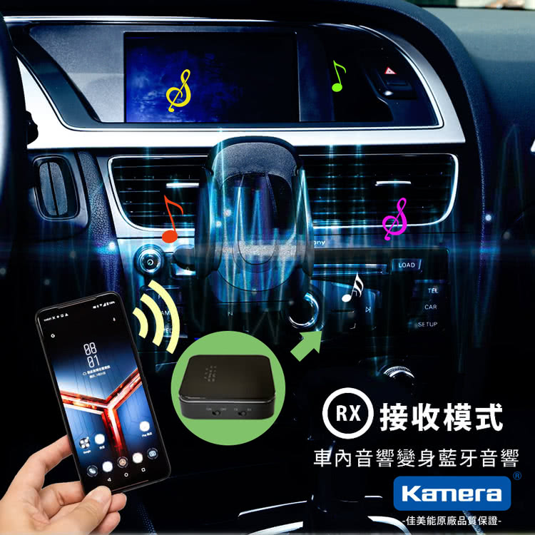 Kamera Bt50 藍牙接收發射器 二入組 鑑賞期非試用期 商品除非拆封後發現有新品不良 否則一經拆封 恕無法辦理退貨 產品特點 雙向藍牙音訊收發器發射接收2合1 藍牙5 0 可搭配兩個藍牙耳機 光纖接口內置電池可持續使用一天 高通晶片csr8675 高保真