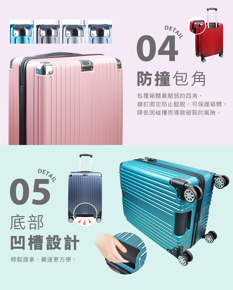 鉚釘固定防止鬆脫,可保護箱體,