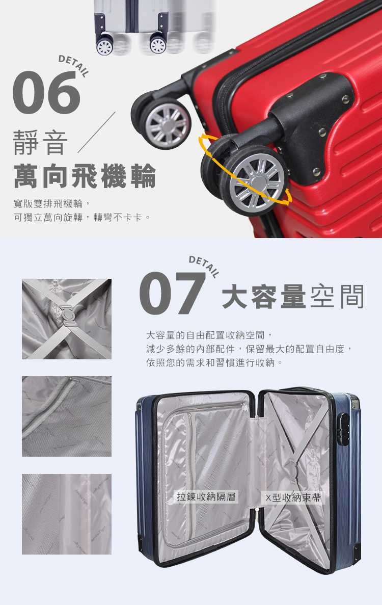 減少多餘的內部配件,保留最大的配置自由度,