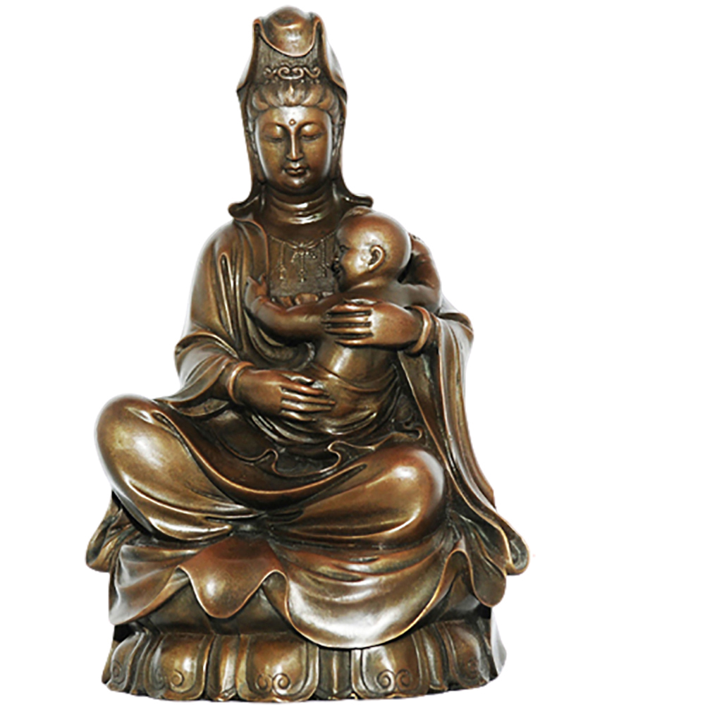 十方佛教文物 送子觀音銅像 清心自在 Momo購物網 十方佛教文物 送子觀音銅像 清心自在 Momo購物網
