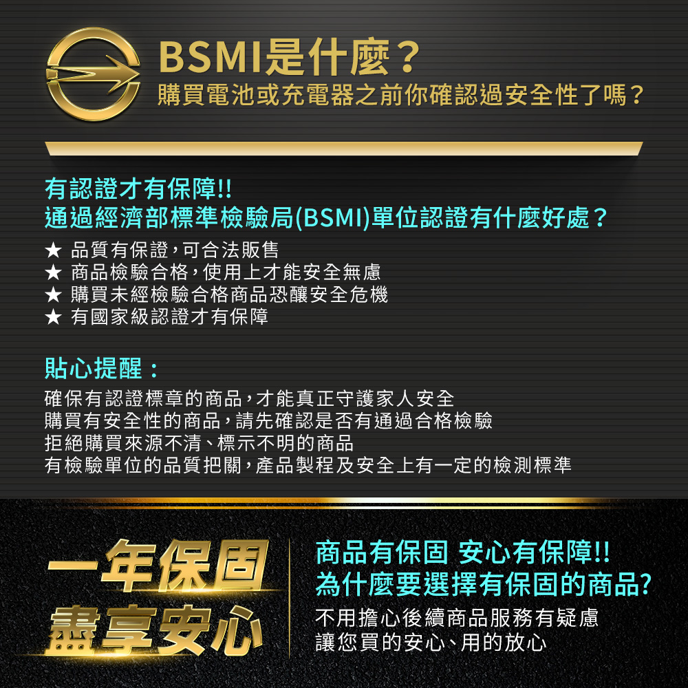 有檢驗單位的品質把關,產品製程及安全上有一定的檢測標準
