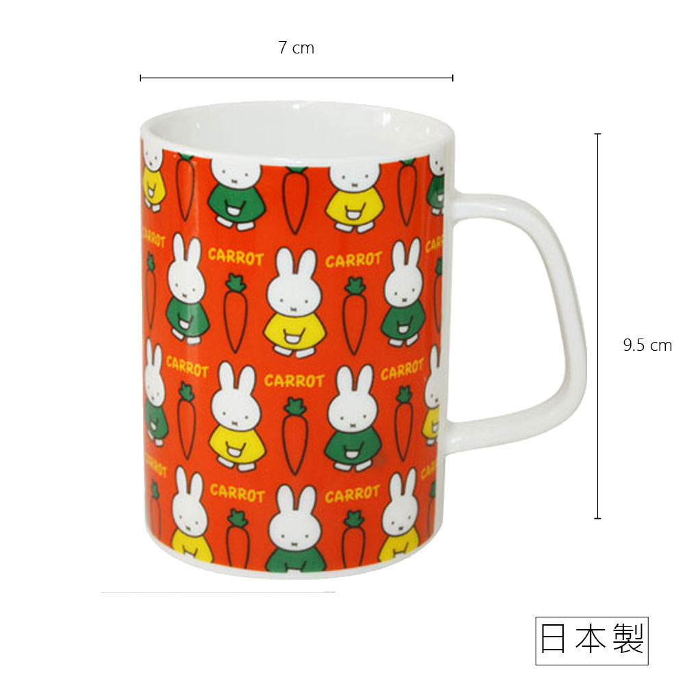 Miffy 米飛 日本金正陶器米菲兔胡蘿蔔陶瓷馬克杯 日本製日本原裝進口瓷器 Momo購物網