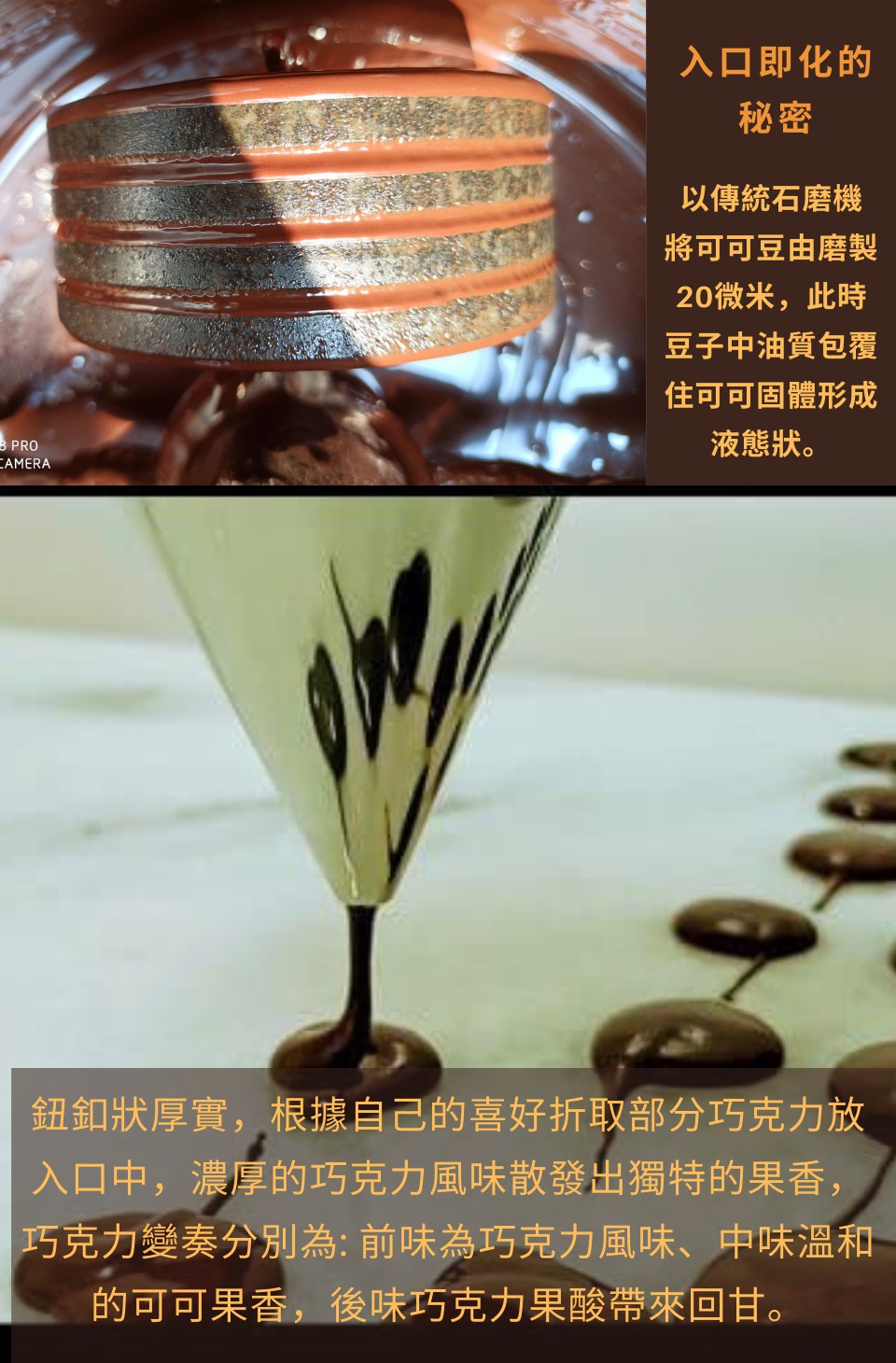 鈕釦狀厚實,根據自己的喜好折取部分巧克力放