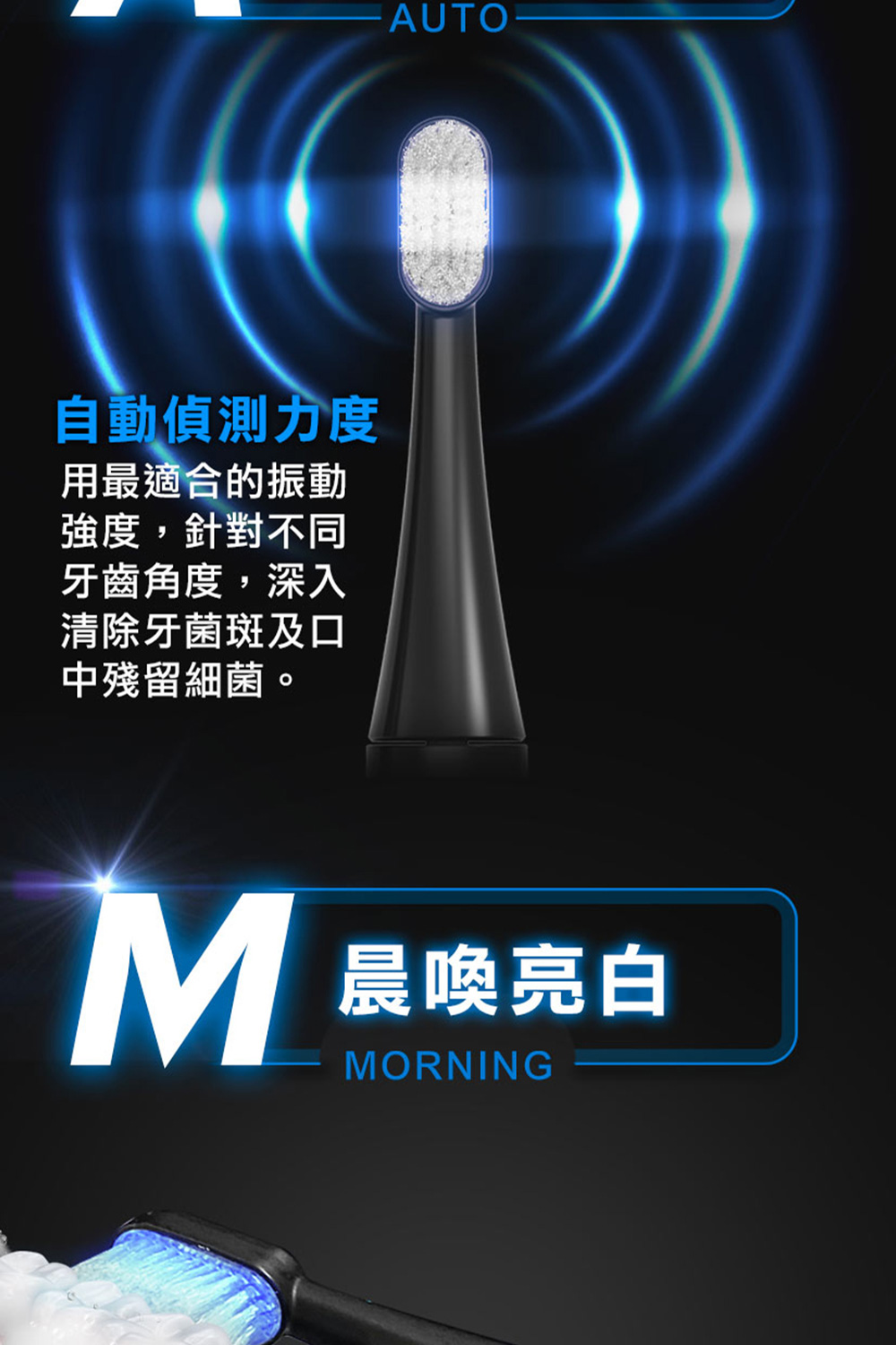Future Lab. コールドホワイト電動歯ブラシ (ブラック) - その他の電化製品 - その他の素材 ブラック