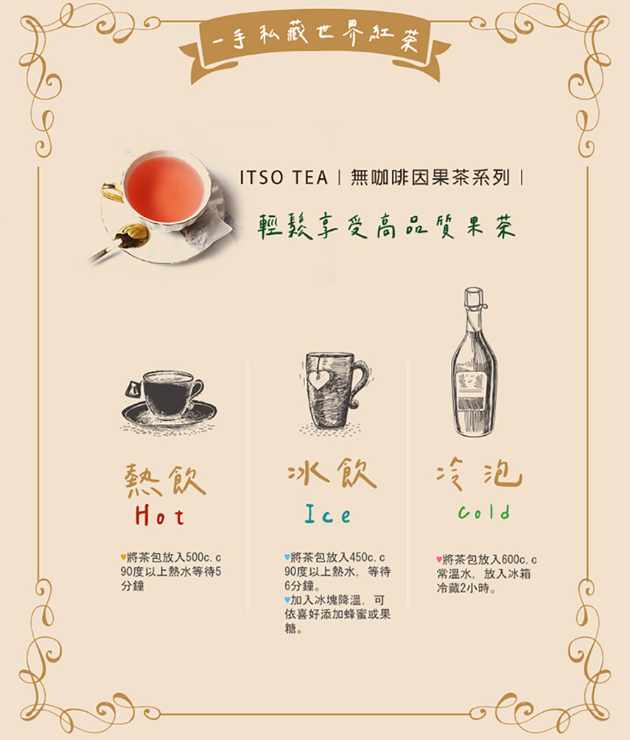 ITSO TEA 無咖啡因果茶系列
