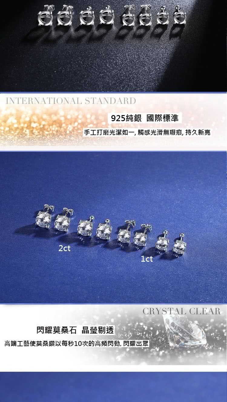 高端工藝使莫桑鑽以每秒10次的高頻閃動,閃耀出眾