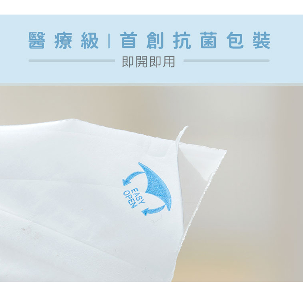 醫療級首創抗菌包裝 即開即用 
