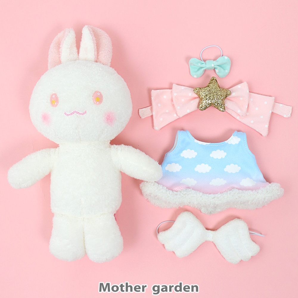 【Usamomo】絨毛可更衣-天使小兔 mimi 22cm