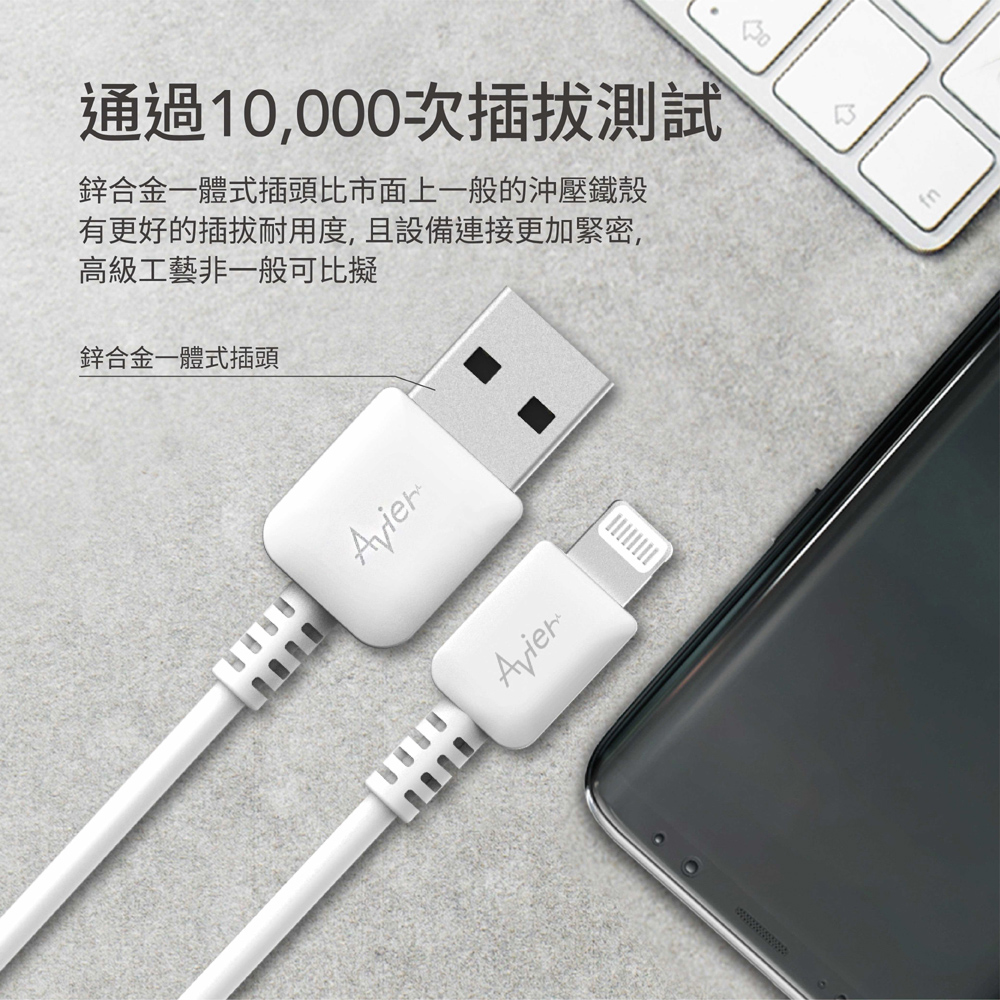 通過10,000次插拔測試 鋅合金一體式插頭比市面上一般的沖壓鐵殼 有更好的插拔耐用度,且設備連接更加緊密, 高級工藝非一般可比擬 鋅合金一體式插頭