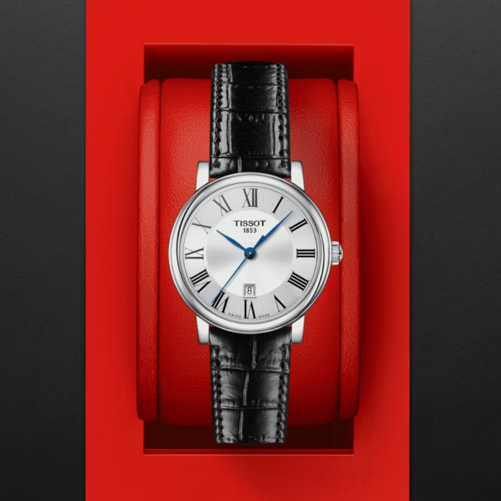 TISSOT 天梭官方授權】CARSON系列簡約時尚腕錶/ 30mm(T1222101603300) - momo購物網