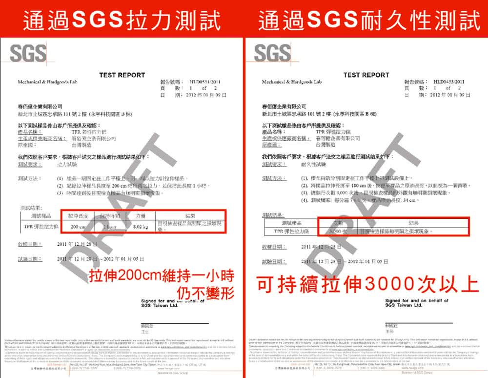 2, 等標品拉伸長展至180 cm後,送车樣品之原的長度,以此視為一個的路。