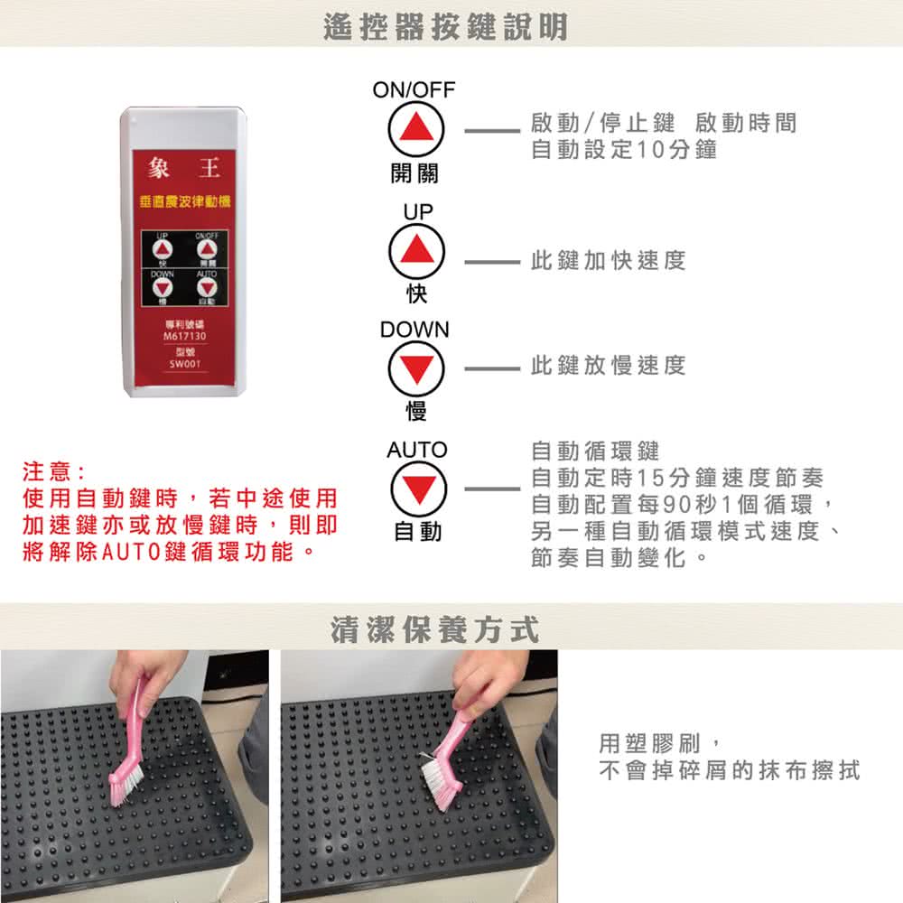 將解除AUTO鍵循環功能。