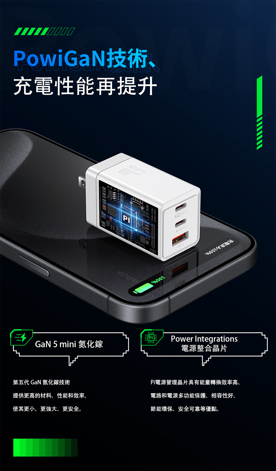 Pi電源管理晶片具有能量轉換效率高、