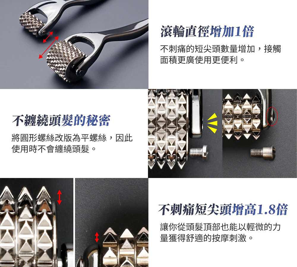 不刺痛的短尖頭數量增加,接觸