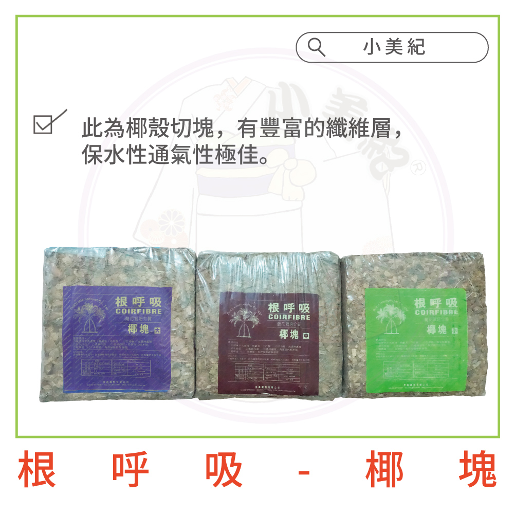 此為椰殼切塊,有豐富的纖維層,