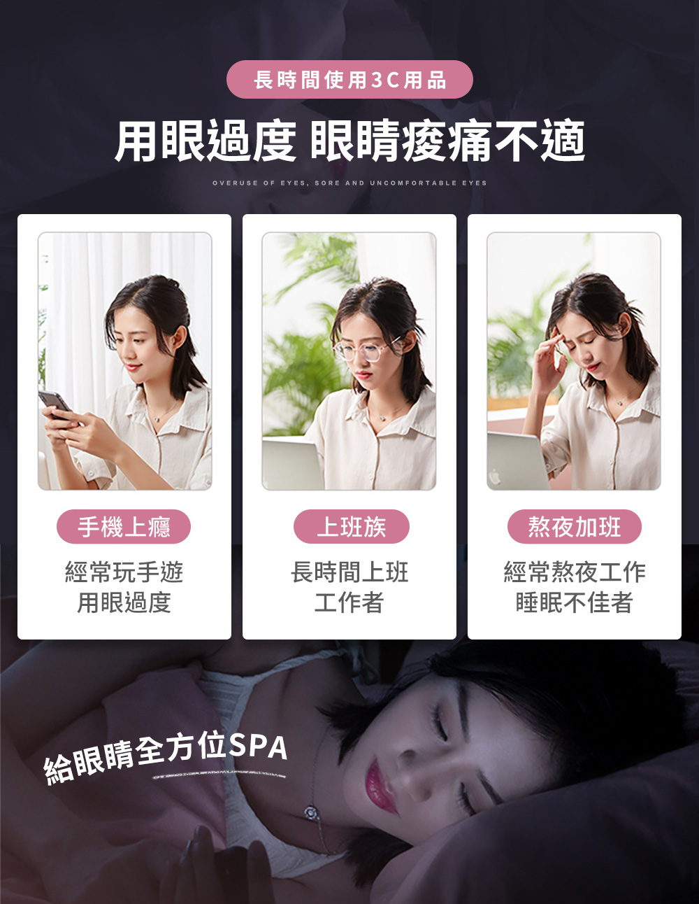 用眼過度眼睛疫痛不適